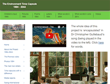 Tablet Screenshot of ecotimecapsule.com